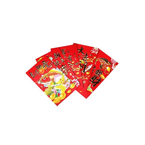 lachineuse – 30 große rote Umschläge – chinesische Hongbao-Umschläge – Wünsche für Glück und Reichtum – Chinesisches Neujahr – originelle chinesische Geschenkidee von lachineuse