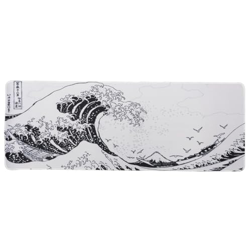 lachineuse XXL Mauspad – Die Welle von Kanagawa, Schwarz-Weiß-Version – Japanischer Klassiker – 800 x 300 x 3 mm – Japanisches Dekor – Rutschfest und wasserabweisend – Bürodeko – Japan Asien lachineuse XXL Mauspad – Die Welle von Kanagawa, Schwarz-Weiß-Version – Japanischer Klassiker – 800 x 300 x 3 mm – Japanisches Dekor – Rutschfest und wasserabweisend – Bürodeko – Japan Asien von lachineuse