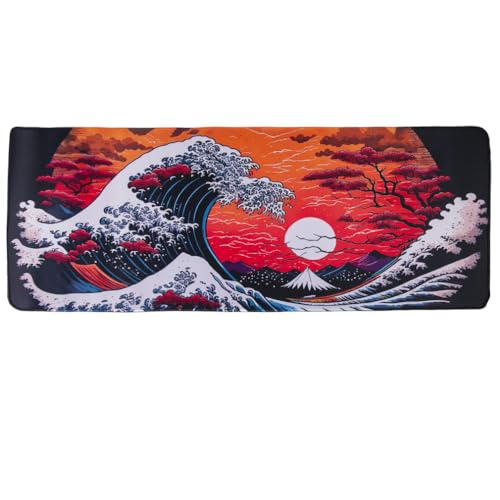 lachineuse XXL-Mauspad – Die große Welle – 800 x 300 x 3 mm – japanische Deko – rutschfest und wasserfest – Büro – Geschenkidee Japan Asien lachineuse XXL-Mauspad – Die große Welle – 800 x 300 x 3 mm – japanische Deko – rutschfest und wasserfest – Büro – Geschenkidee Japan Asien von lachineuse