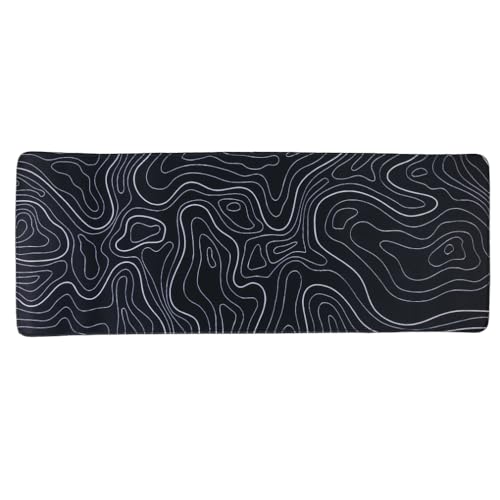 lachineuse XXL-Mauspad – Topografische Karte – Schwarz – 800 x 300 x 3 mm – originelle Deko – rutschfest und wasserfest – Büro – Geschenkidee Japan Asien lachineuse XXL-Mauspad – Topografische Karte – Schwarz – 800 x 300 x 3 mm – originelle Deko – rutschfest und wasserfest – Büro – Geschenkidee Japan Asien von lachineuse