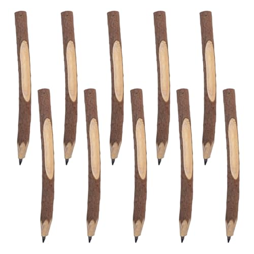 lafomukea 10 Stücke Holz Bleistift Set, Holzbleistifte aus Graphit, Rustikaler Zweig, Personalisierter Bleistift, Schulbedarf Briefpapier lafomukea 10 Stücke Holz Bleistift Set, Holzbleistifte aus Graphit, Rustikaler Zweig, Personalisierter Bleistift, Schulbedarf Briefpapier von lafomukea