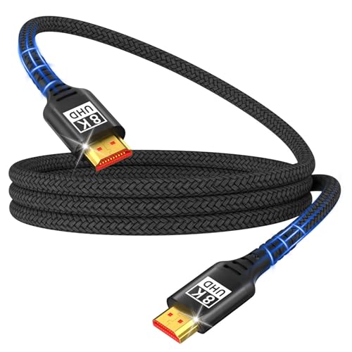 HDMI Kabel 1Meter 8K,HDMI 2.1 Kabel Ultra High Speed 48Gbps HDMI Kabel 8K@60Hz 4K@144Hz,HDMI 2.1 Kabel Support HDR10 3D eARC HDCP2.2&2.3,Compatible with HDTV/X-Box/Blu-ray Player/Monitor/Laptop/PS5/4 HDMI Kabel 1Meter 8K,HDMI 2.1 Kabel Ultra High Speed 48Gbps HDMI Kabel 8K@60Hz 4K@144Hz,HDMI 2.1 Kabel Support HDR10 3D eARC HDCP2.2&2.3,Compatible with HDTV/X-Box/Blu-ray Player/Monitor/Laptop/PS5/4 von lalasis