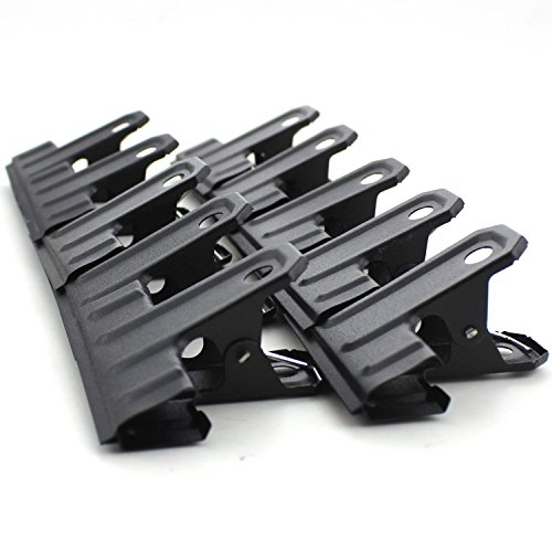 10 Stück Schwarz Groß Brief-Klemmer Metallklammer Bulldog Clips für Bürobedarf, 62mm 10 Stück Schwarz Groß Brief-Klemmer Metallklammer Bulldog Clips für Bürobedarf, 62mm von lasenersm