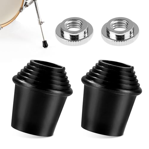 2stk Bassdrum Füße, 3,3 x 3 cm Bassdrum-Beine Gewindegummifüße Schlagzeug Bassdrum Sporn Zubehör mit Kontermuttern für Band Orchester Pop Rock and Roll Musik 2stk Bassdrum Füße, 3,3 x 3 cm Bassdrum-Beine Gewindegummifüße Schlagzeug Bassdrum Sporn Zubehör mit Kontermuttern für Band Orchester Pop Rock and Roll Musik von lasuroa