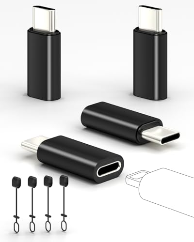 4 Pack Lightning zu USB C Adapter für iPhone 15/16/16 Pro/16 Plus/Pro Max, Samsung S24, Unterstützung von Laden und Datenübertragung, Typ C Ladekabel, Nicht für Audio/OTG/Kopfhörer/Square Reader 4 Pack Lightning zu USB C Adapter für iPhone 15/16/16 Pro/16 Plus/Pro Max, Samsung S24, Unterstützung von Laden und Datenübertragung, Typ C Ladekabel, Nicht für Audio/OTG/Kopfhörer/Square Reader von layajia