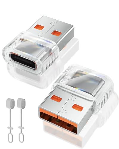 USB zu USB C Adapter, 2 Pack USB C Buchse zu USB Stecker Adapter, Typ C Ladekabel Verbinden USB A Ladegerät für i Phone 16 15 14 13 Pro Max, Samsung S24, AirPods, i Pad, Auto USB zu USB C Adapter, 2 Pack USB C Buchse zu USB Stecker Adapter, Typ C Ladekabel Verbinden USB A Ladegerät für i Phone 16 15 14 13 Pro Max, Samsung S24, AirPods, i Pad, Auto von layajia