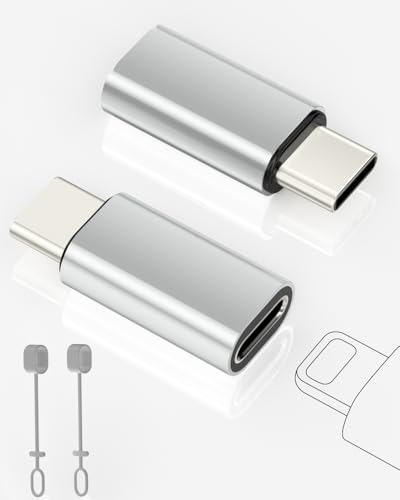 2 Pack Lightning zu USB C Adapter für iPhone 15/16/16 Pro/16 Plus/Pro Max, Samsung S24, Unterstützung von Laden und Datenübertragung, Typ C Ladekabel, Nicht für Audio/OTG/Kopfhörer/Apple Pencil 1st 2 Pack Lightning zu USB C Adapter für iPhone 15/16/16 Pro/16 Plus/Pro Max, Samsung S24, Unterstützung von Laden und Datenübertragung, Typ C Ladekabel, Nicht für Audio/OTG/Kopfhörer/Apple Pencil 1st von layajia