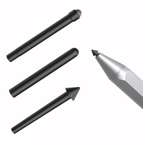 lcyen Stift Spitze Kompatibel mit Surface, 3 Stück (HB/2H/H) Surface Pen Spitzen Standard Austauschbar Ersatz Tip für Microsoft Surface Pro 2017 Pen (Modell 1776) und Surface Pro 4 Pen, Schwarz von lcyen