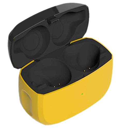 Ersatz Ladecase Kompatibel mit Jabra Elite Active 65t und Jabra Elite 65t, Schutzhülle für drahtlose Ohrhörer mit integriertem Akku (Nur Ladecase) (Gelb) von leChivée