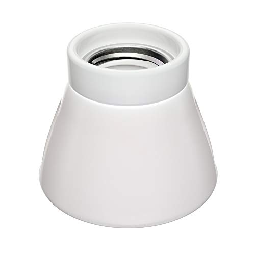 ledscom.de Deckenleuchte/Lampenfassung MINZ, Porzellan, weiß glänzend, 1x E27 max. 300W von ledscom.de
