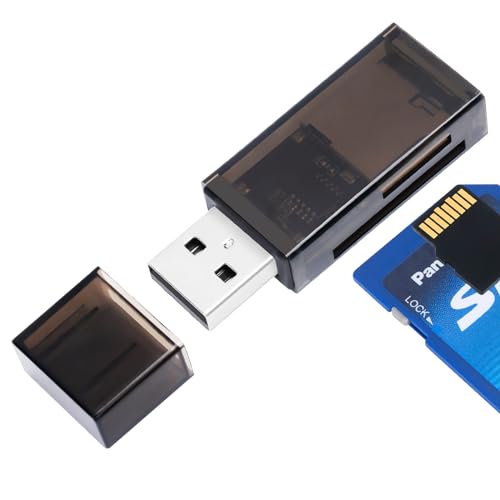 LEIZHAN USB Micro SD Kartenleser, Typ C/USB A zu SD/Micro SD/SDXC/SDHC Kartenadapter, Dual Slot Speicherkartenleser für PC, MacBook, Galaxy, Tablet, Huawei und Mehr,USB von leizhan