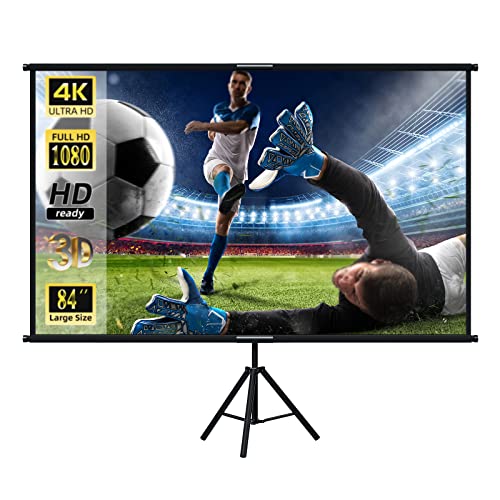 Projector Screen with Stand, Lejiada 84 inch Projector Screen 4K HD with Wrinkle-Free Design, Outdoor Projector Screen for Backyard Movi… Projector Screen with Stand, Lejiada 84 inch Projector Screen 4K HD with Wrinkle-Free Design, Outdoor Projector Screen for Backyard Movi… von lejiada