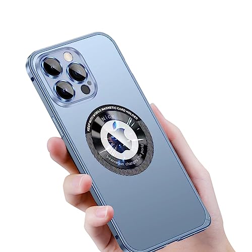 leleyo Handyhülle für iPhone 16 Pro Max Hülle Metall kompatibel mit MagSafe, Dünne Schutzhülle mit PC Cover und Kamera Schutz für 16 Pro Max 2024 (Blau) von leleyo