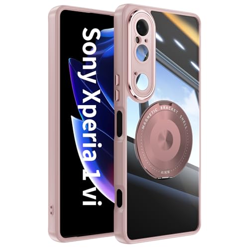 leleyo Hülle für Sony Xperia 1 VI handyhülle mit integriertem um 360° drehbarem Ringständer, Linsenschutz aus gehärtetem Glas, stoßfeste Schutzhülle für Sony Xperia 1VI, rosa leleyo Hülle für Sony Xperia 1 VI handyhülle mit integriertem um 360° drehbarem Ringständer, Linsenschutz aus gehärtetem Glas, stoßfeste Schutzhülle für Sony Xperia 1VI, rosa von leleyo
