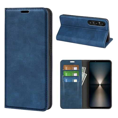 leleyo Hülle für Sony Xperia 1 VII handyhülle, Lederhülle Klappbar Flip Case, Magnet Kartenfach Standfunktion Klapphülle für Sony Xperia 1 VII,Blau leleyo Hülle für Sony Xperia 1 VII handyhülle, Lederhülle Klappbar Flip Case, Magnet Kartenfach Standfunktion Klapphülle für Sony Xperia 1 VII,Blau von leleyo
