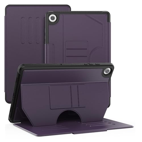 leleyo Schutzhülle für Samsung Galaxy Tab A9 Plus 27,9 cm (11 Zoll), magnetisch, automatischer Schlaf-/Wachmodus, stoßfest, Stifthalter, Kartenfächer, Violett von leleyo