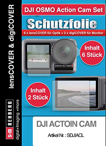 lens + digiCOVER DJI ACTION CAM Set ( 1x digiCOVER + 6 x LensCOVER) von lensCOVER