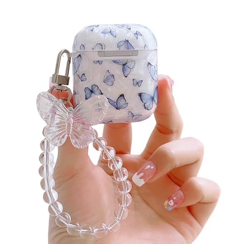 leobray Kompatibel mit AirPods 1 & 2 Hülle für Damen und Mädchen, niedliches pinkes Schmetterlings-Design, weiche TPU-Hülle mit Schlüsselanhänger, staubabweisend, stoßfeste Schutzhülle für AirPods 1 leobray Kompatibel mit AirPods 1 & 2 Hülle für Damen und Mädchen, niedliches pinkes Schmetterlings-Design, weiche TPU-Hülle mit Schlüsselanhänger, staubabweisend, stoßfeste Schutzhülle für AirPods 1 von leobray