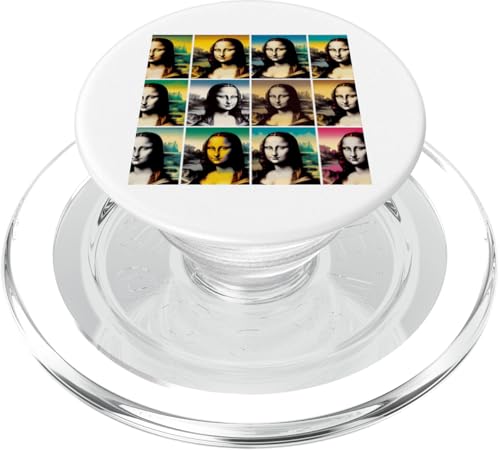 Pop-Art Mona Lisa PopSockets PopGrip für MagSafe von leonardo da vinci