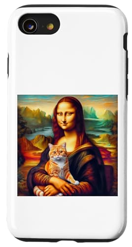 mona lisa katze Hülle für iPhone SE (2020) / 7 / 8 von leonardo da vinci