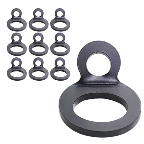 lerwliop 10 Paket/los Universal Fit O Ring Haken Zuverlässige Und Sichere Zurranker Haken Haken Zubehör Edelstahl von lerwliop