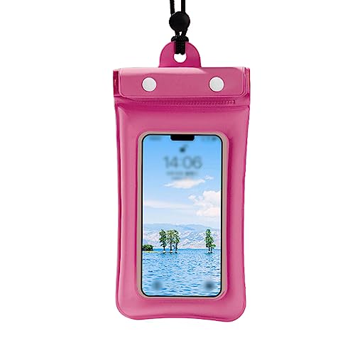 lerwliop Handytasche Wasserdichter Wassersport Touchscreen Schwimmen Dry Bag Protector mit Lanyard Angeln Smartphone Hülle, Rosenrot von lerwliop