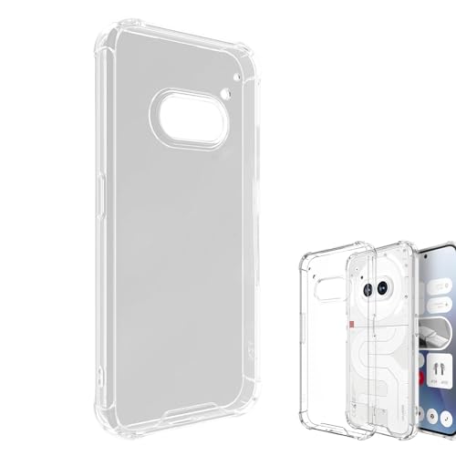 Hülle kompatibel für Nothing Phone (2a) | Hochwertige, weiche, transparente TPU-Schutzhülle | Stoßfestes, transparentes Cover-Zubehör für Nothing Phone 2a von leryveo