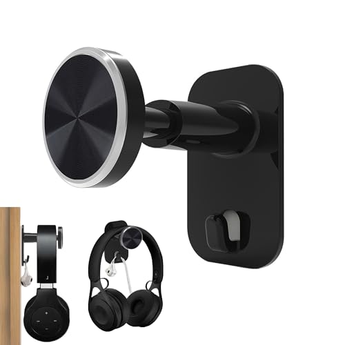 Headsetständer, Headset Halterung, Kopfhörer Halterung, Selbstklebend Headsethalter mit Haken, für GeträNkehalter Over Ear Kopfhörer, Gaming Headset und Kopfhörerdisplay, Kein Bohren Erforderlich von leyomgamz