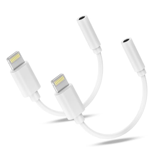 lezaface Kopfhörer Adapter für iPhone auf 3.5 mm [MFi Zertifiziert iPhone Aux Adapter Audio Headset Adapter Konverter Kabel Dongle kompatibel für iPhone lezaface Kopfhörer Adapter für iPhone auf 3.5 mm [MFi Zertifiziert iPhone Aux Adapter Audio Headset Adapter Konverter Kabel Dongle kompatibel für iPhone von lezaface