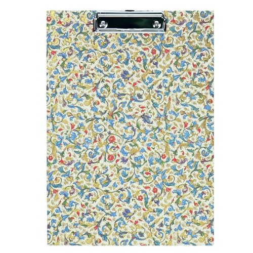 libralides - Handgemachtes Klemmbrett Medicea DIN A4 mit Metall Klemm-Mechanik 10 cm & Blumen-Muster - Notizbrett handgemacht mit italienischem Deko-Papier - Schreibbrett Klemmbretter mit Goldprägung libralides - Handgemachtes Klemmbrett Medicea DIN A4 mit Metall Klemm-Mechanik 10 cm & Blumen-Muster - Notizbrett handgemacht mit italienischem Deko-Papier - Schreibbrett Klemmbretter mit Goldprägung von libralides