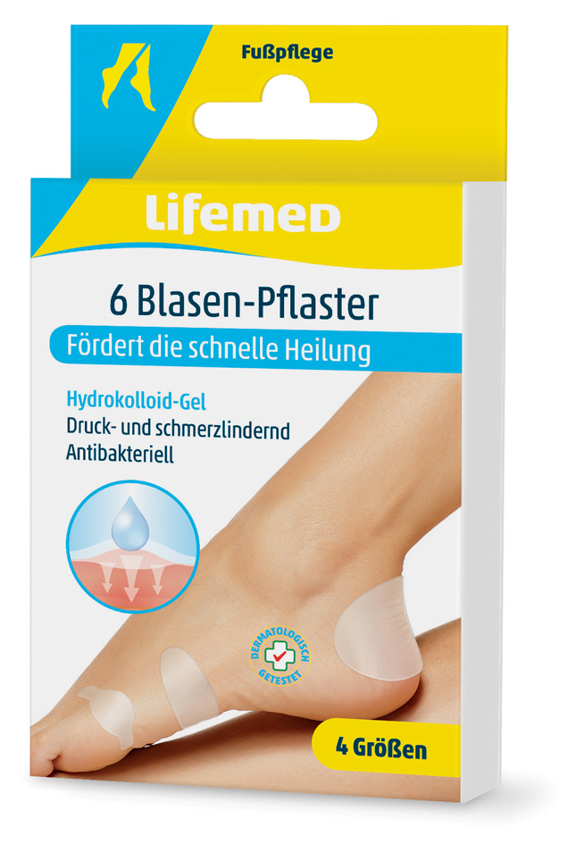 Lifemed Blasen-Pflaster, transparent, 6er von lifemed