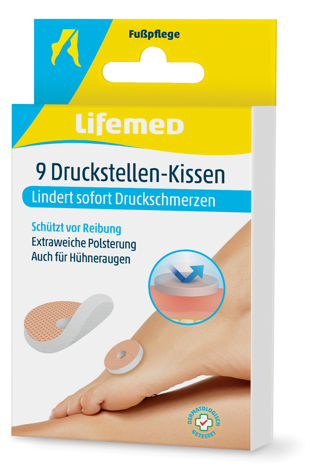 Lifemed Druckstellen-Kissen, hautfarben, 9er von lifemed