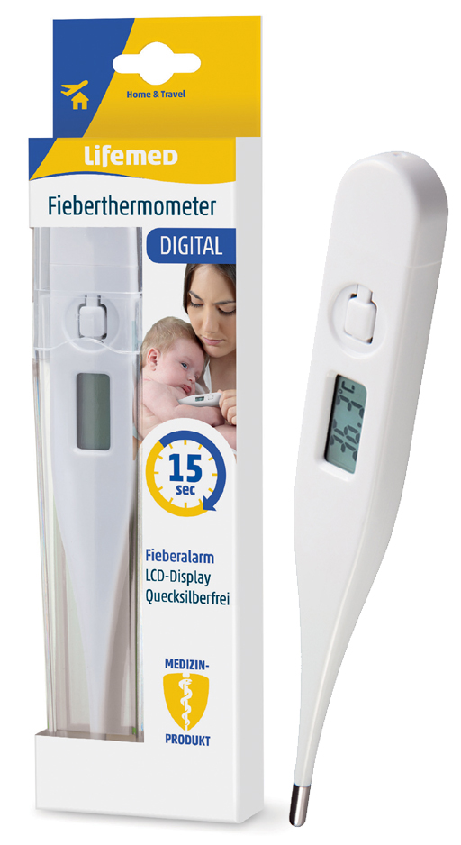 Lifemed Fieberthermometer , Digital, , weiß von lifemed