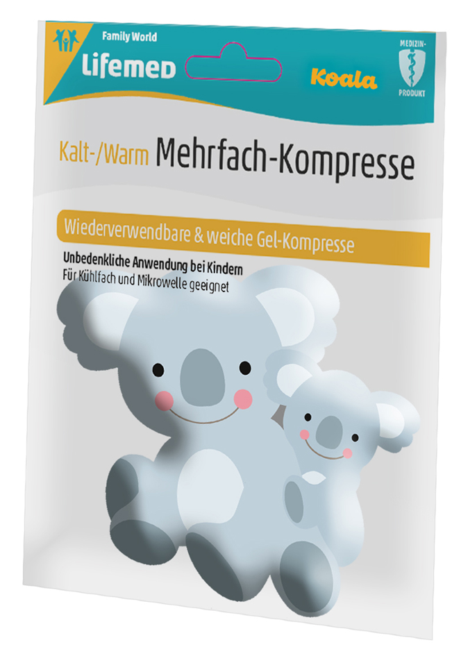 Lifemed Kalt-/Warm-Kompresse für Kinder, 145 x 125 mm von lifemed