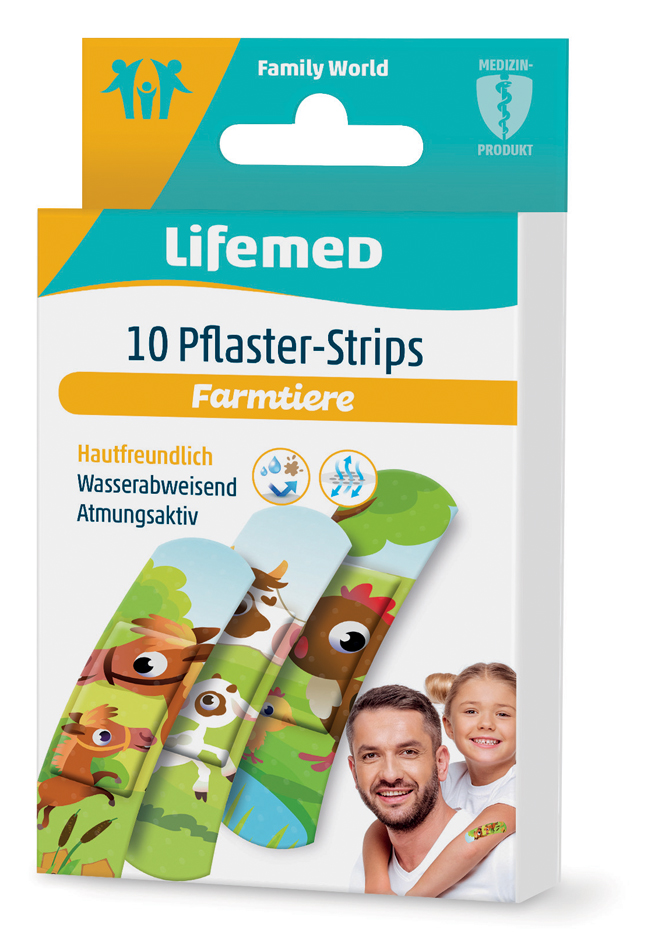 Lifemed Kinder-Pflaster-Strips , Farmtiere, , 10er Lifemed Kinder-Pflaster-Strips , Farmtiere, , 10er von lifemed