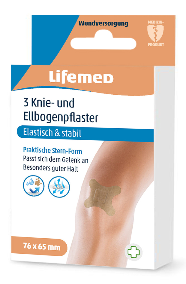 Lifemed Knie- und Ellbogenpflaster , Allround, , hautfarben von lifemed