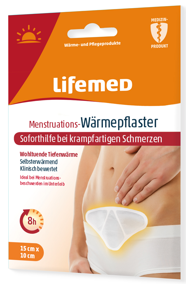 Lifemed Menstruations-Wärmepflaster, 100 x 150 mm, weiß Lifemed Menstruations-Wärmepflaster, 100 x 150 mm, weiß von lifemed