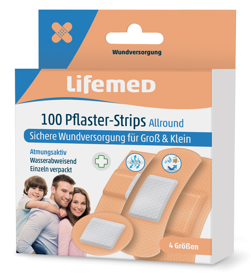 Lifemed Pflaster-Strips , Allround, , hautfarben, 100er von lifemed