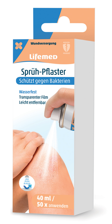 Lifemed Sprüh-Pflaster, 40 ml Spraydose Lifemed Sprüh-Pflaster, 40 ml Spraydose von lifemed