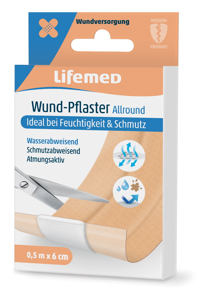 Lifemed Wund-Pflaster , Allround, , hautfarben, 500 mm x 60 mm Lifemed Wund-Pflaster , Allround, , hautfarben, 500 mm x 60 mm von lifemed