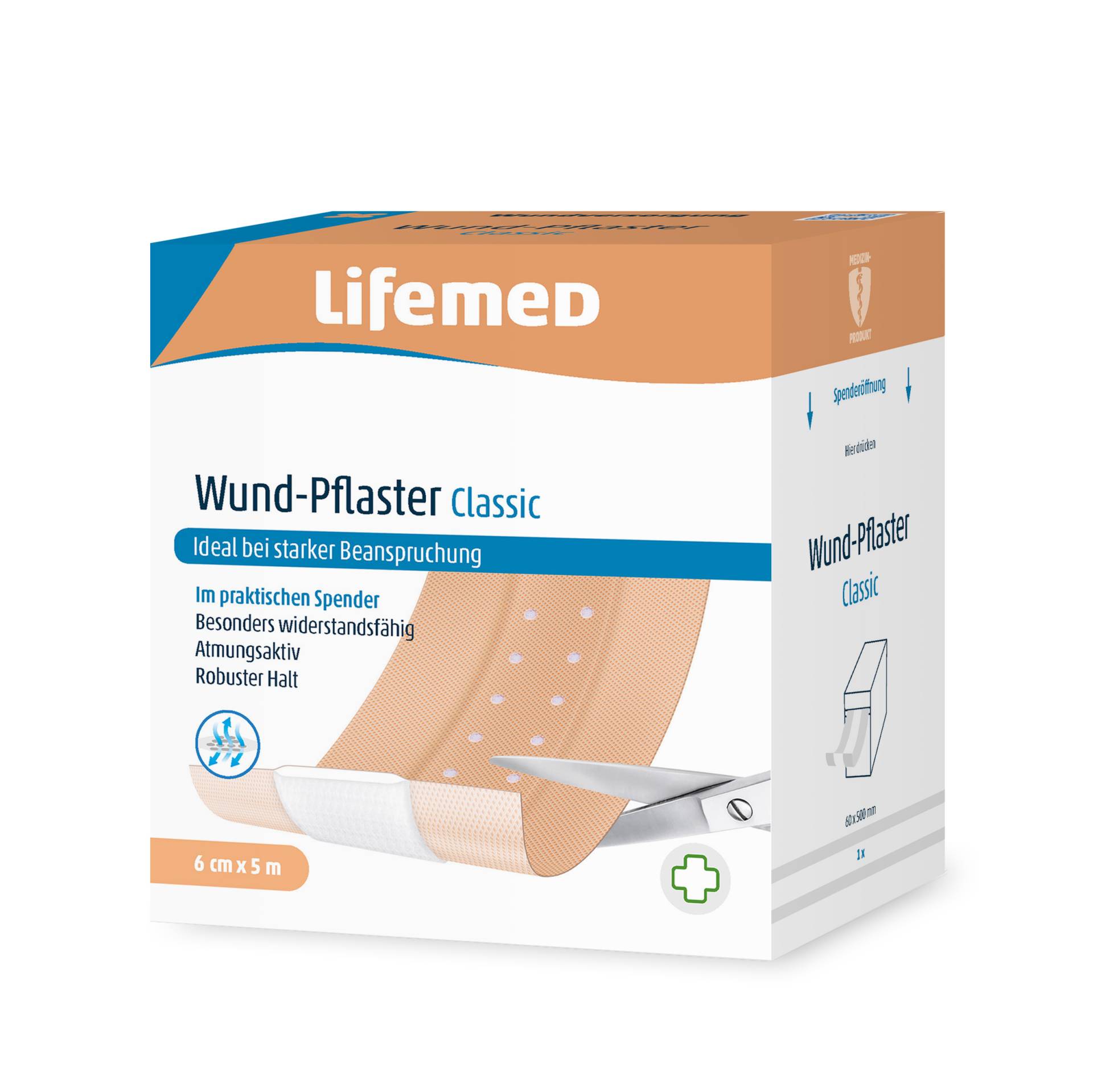 Lifemed Wund-Pflaster , Classic, , hautfarben, 5000 mm x 60 mm Lifemed Wund-Pflaster , Classic, , hautfarben, 5000 mm x 60 mm von lifemed