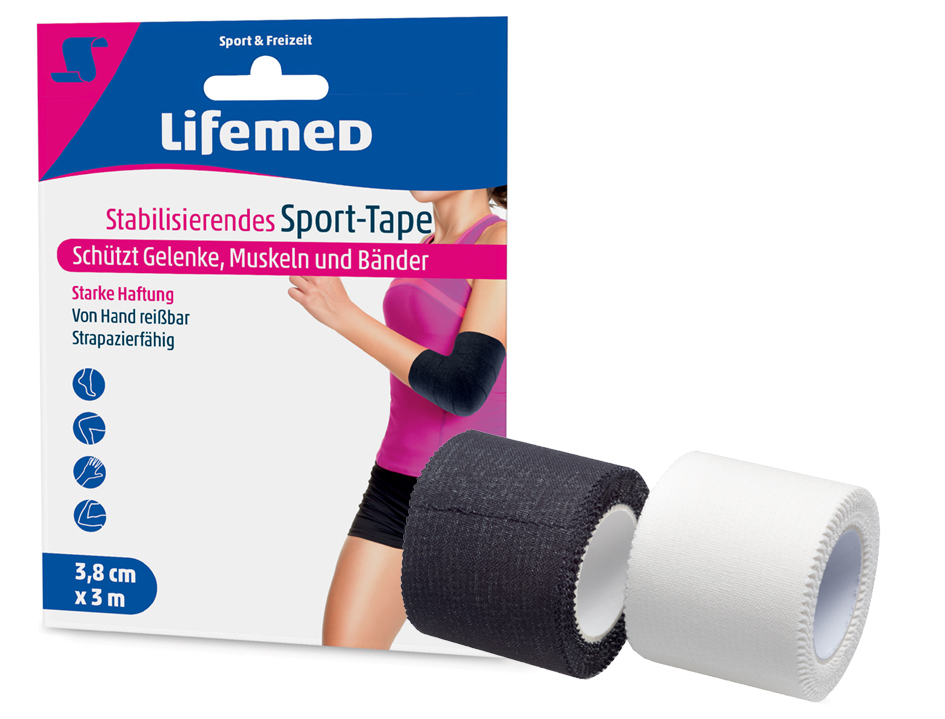 Lifemed stabilisierendes Sport-Tape, 38 mm x 3,0 m Lifemed stabilisierendes Sport-Tape, 38 mm x 3,0 m von lifemed