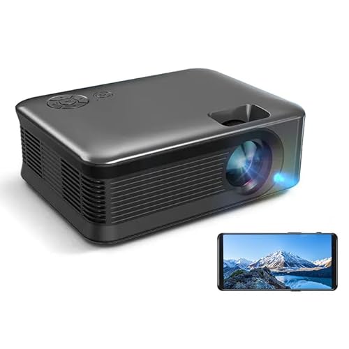 Mini Beamer, Beamer Full HD 1080P Unterstützt, Tragbar Video Projektor für Handy Phone, Tablet/Laptop/PC/TV-Box, WiFi Bluetooth Beamer, Heimkino Geschenk für Kinder (B) von lifetter