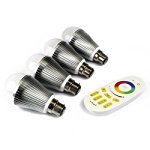 LIGHTEU®, 4 x 2.4G RF Mi-Light RGBW wärmen weiße LED-Lampen-Birne E27 9W 220V w Fernbedienung von Mi-Light LIGHTEU®, 4 x 2.4G RF Mi-Light RGBW wärmen weiße LED-Lampen-Birne E27 9W 220V w Fernbedienung von Mi-Light von lighteu