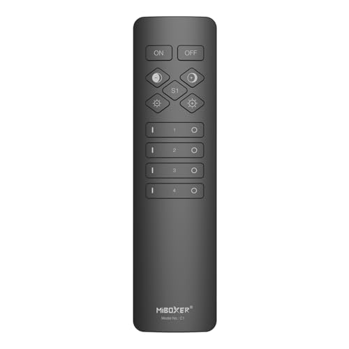 LIGHTEU®, Miboxer 2,4 GHz RF 4 Zonen Fernbedienung für Farbtemperatur und Dimmen für Miboxer CCT LED Controller und Lampen, C1 von lighteu