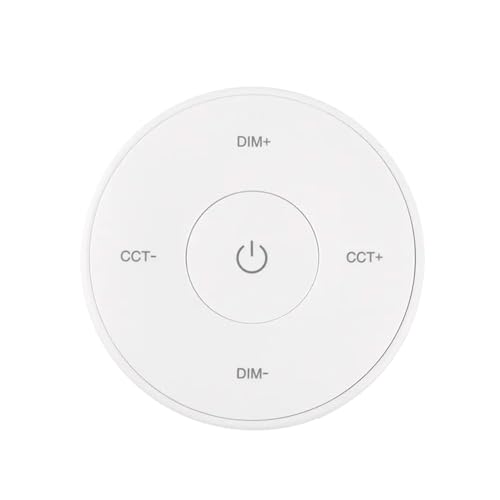 LIGHTEU®, Miboxer 2,4 GHz mini Panel Fernbedienung mit Magnethalterung Farbtemperatur Helligkeit dimmbar für CCT Glühbirnen und Controller, K2S von lighteu