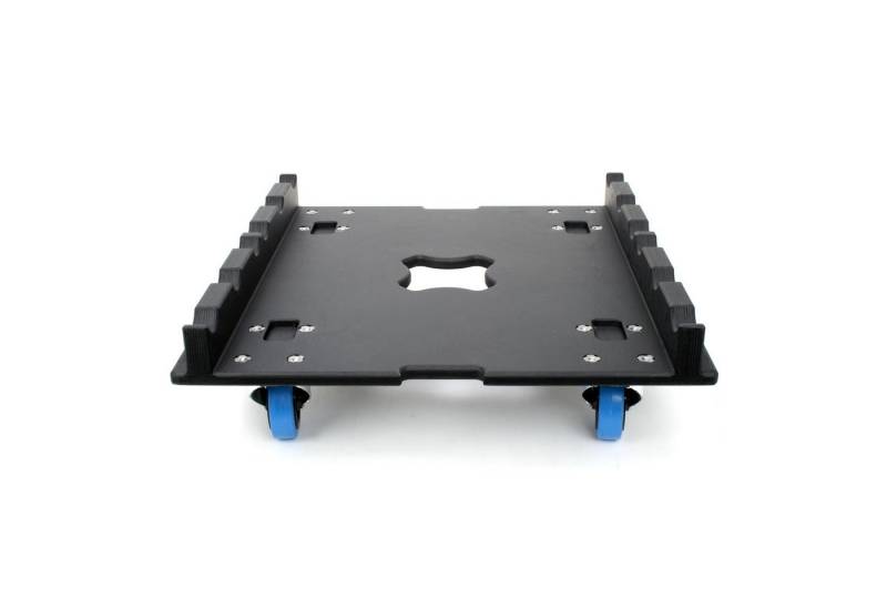 lightmaXX Lampenstativ (Truss Rollbrett 600 x 600 100mm Rollen,blau,18mm MP-Holz) von lightmaXX
