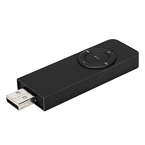 MP3 -Player, Tragbarer Music Media Player mit Support 32 -GB -Speicherkarte, Eingebaute Wiederaufladbare Lithium -Akku für Musikplayer mit Lanyard (Schwarz) von lihsong