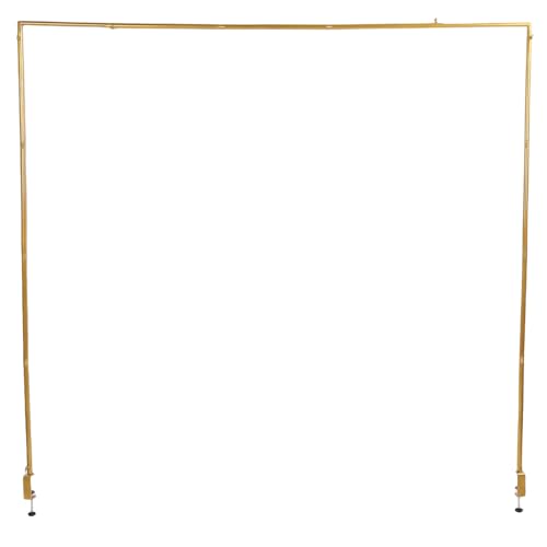 Tischstangenständer mit Klemmen, Einstellbare 46-100-Zoll-Länge 29-55 Zoll Höhe Zum Dekorieren, Party, Hochzeit, über Dem Tischstangenstand Ballon Bogenständer Hängen (Gold) von lihsong