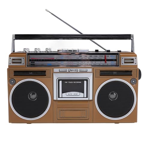 Vintage -Kassetten -Player -Kassettenrekorder mit, Retro Radio FM MW SW für Home Outdoor (EU -Stecker) von lihsong